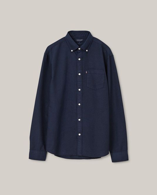 Hovedbilde KYLE ORGANIC COTTON OXFORD SHIRT, DARK BLUE